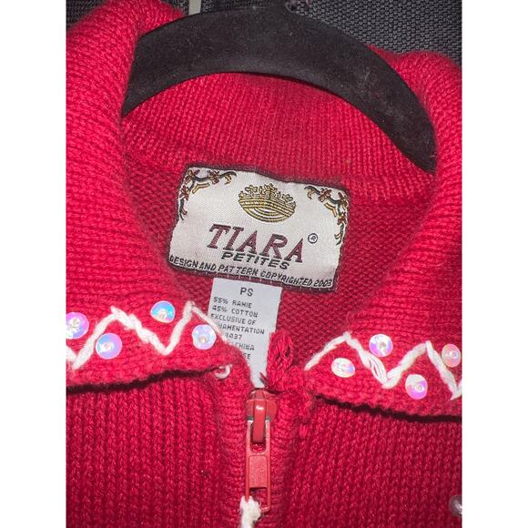 Ugly Christmas Sweater Xmas Vintage Cardigan Size Petite Small - Picture 2 of 3